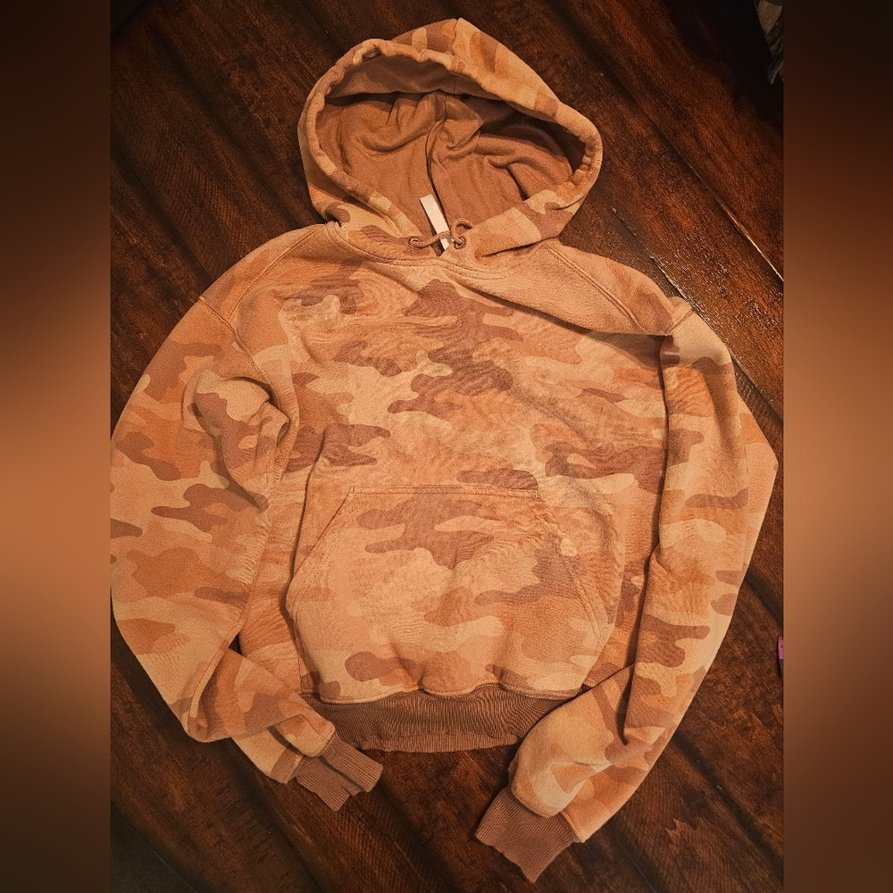 Fabletics Teddy Large Camo Tan Latte Xs Sweatsuit… - image 5